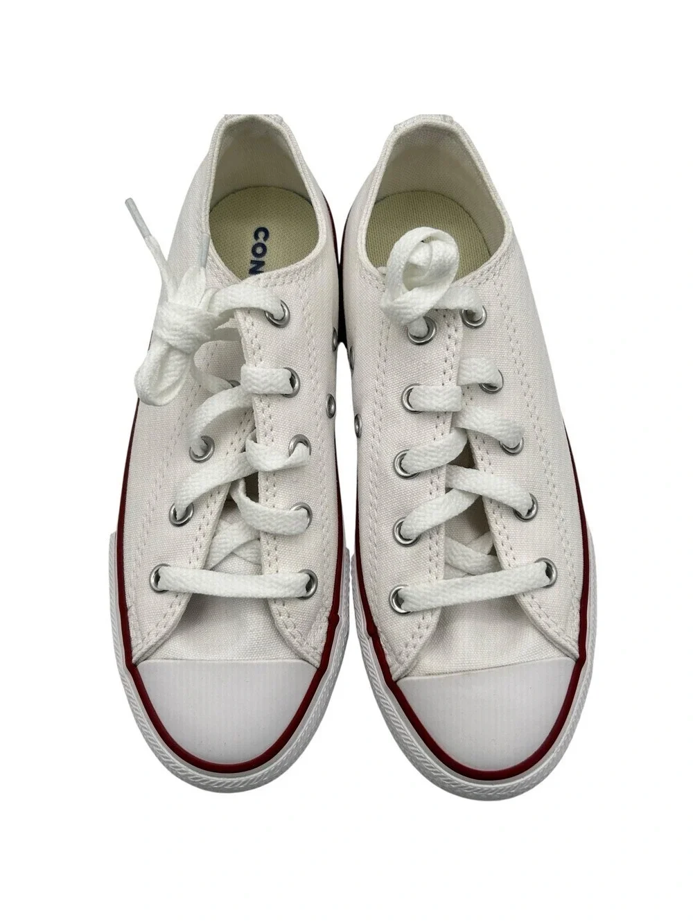 Converse Chuck Taylor All Star Low Top White Youth Sneakers Size 2 NWB